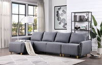 ACME Marcin Sectional Sofa, Gray Fabric 51830
